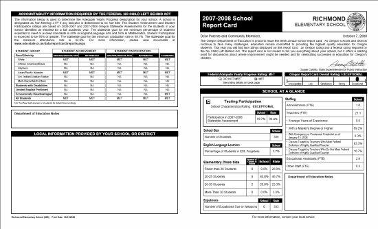 07-08 State Report Card