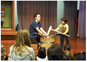 Mochi pounding at Oshogatsu