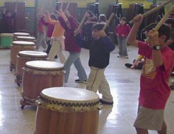 Portland Taiko workshop at Richmond